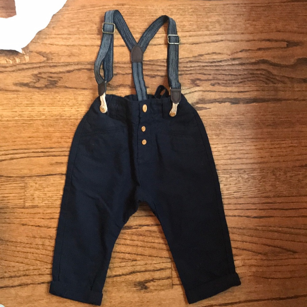 Baby Zara Navy Overalls